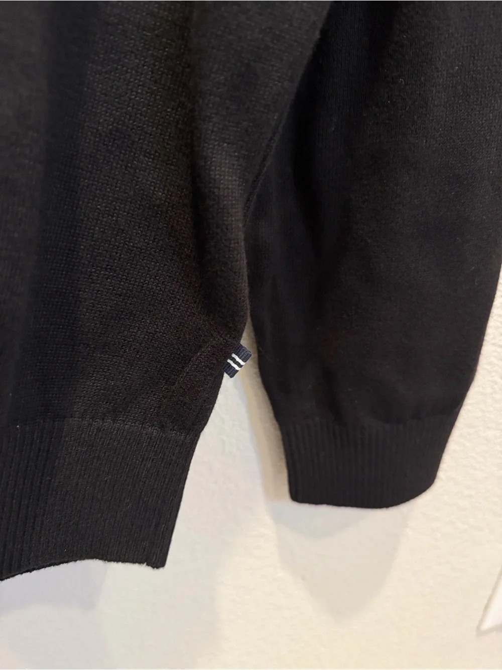 Nautica Men's Black Half-Zip Mock Neck Sweater NWT